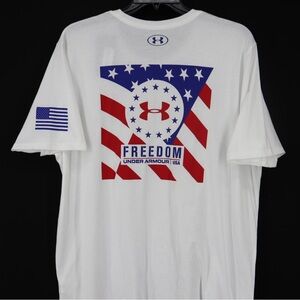 Under Armour Men's White Freedom Tee
